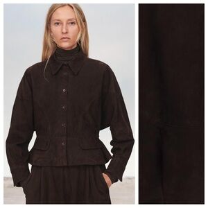 Zara Dark Brown Leather Jacket